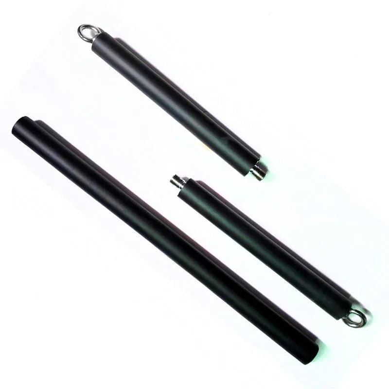 Gym handle accessories with bearing ring, steel construction and EVA foam grip in two length options