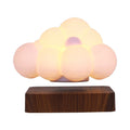 Magnetic levitation cloud lamp with 3D-printed floating cloud, warm white light, and touch control base
