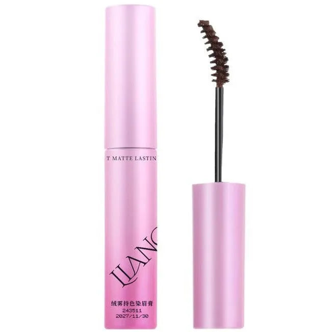 Velvet texture eyebrow cream compact with 4.5g net content and four shade options