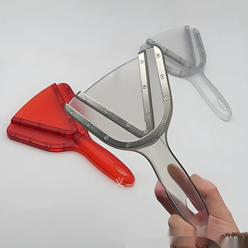 Adjustable telescopic plastic bottle opener with a non-slip handle in red, clear, and grey colour options.