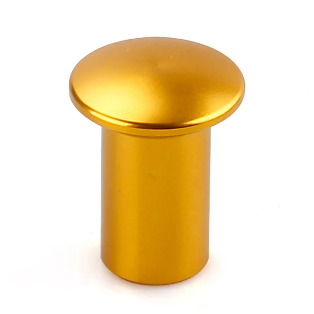 Aluminium alloy handbrake cap for car modification in five colour options with universal vehicle compatibility