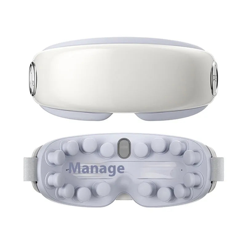 Smart Bluetooth rechargeable eye moisturising hot compress massage instrument in three colour options.