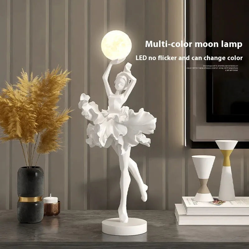 Modern minimalist resin USB night light in Black Gold, White, Pink, or Light Blue colour