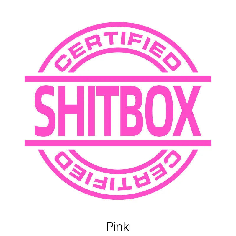 13x12cm creative vinyl car sticker in multiple colour options on a vehicle body panel.