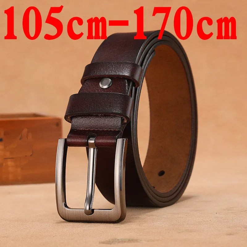 Fashion square head needle buckle jeans strap in black or brown, showing alloy buckle and casual belt.