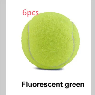 Bite-resistant rubber dog tennis ball in multiple colours including pink, blue and green