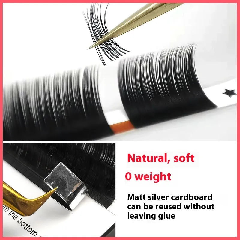 16-row dense false eyelashes with mink hair material in various lengths from 8mm to 18mm