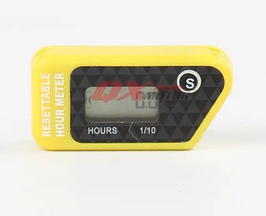 Black waterproof LCD digital maintenance reminder timer for engine equipment