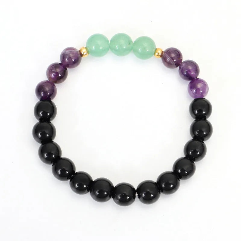 Dongling long necklace with geometric lotus pendant and adjustable cord alongside matching bracelet