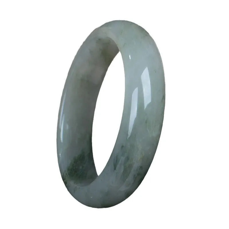 Chinese style Jinsi jade bracelet in natural stone with multiple inner diameter size options.