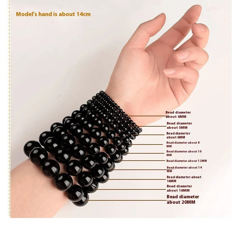 Hetian jade Smokey Violet bracelet with straight cut beads on a wrist.