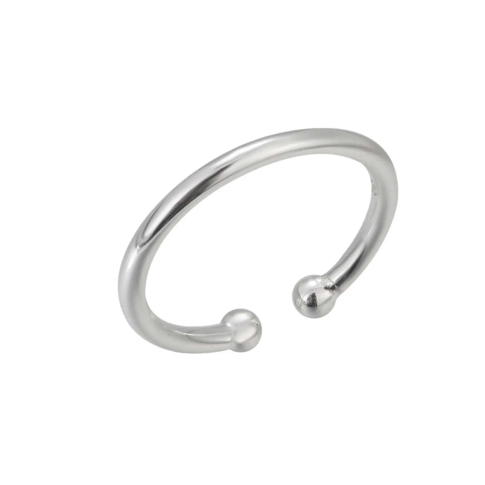925 sterling silver women's toe ring white gold colour open adjustable design silver jewellery
