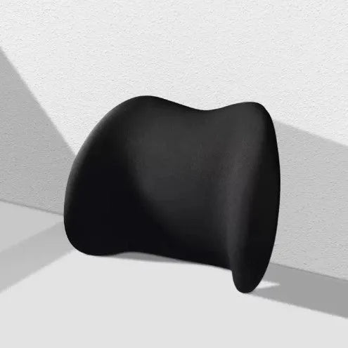 Memory foam car headrest and waist back cushion set in simple design