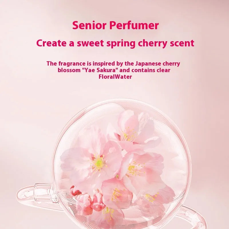 Sakura shampoo conditioner and shower gel set with three 500ml bottles for hair and body care