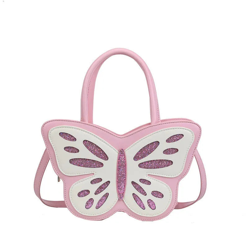 Small square white PU leather crossbody bag with contrast detailing, shown from the front.