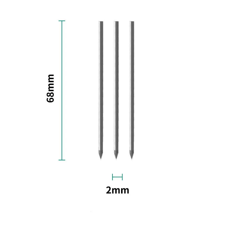 Loose leaf 6-hole refill paper pad with 64 sheets and a set of metal ballpoint, pencil, and plastic pen refills.