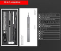 Rechargeable electric screwdriver with chrome vanadium alloy steel handle for computer repair and disassembly
