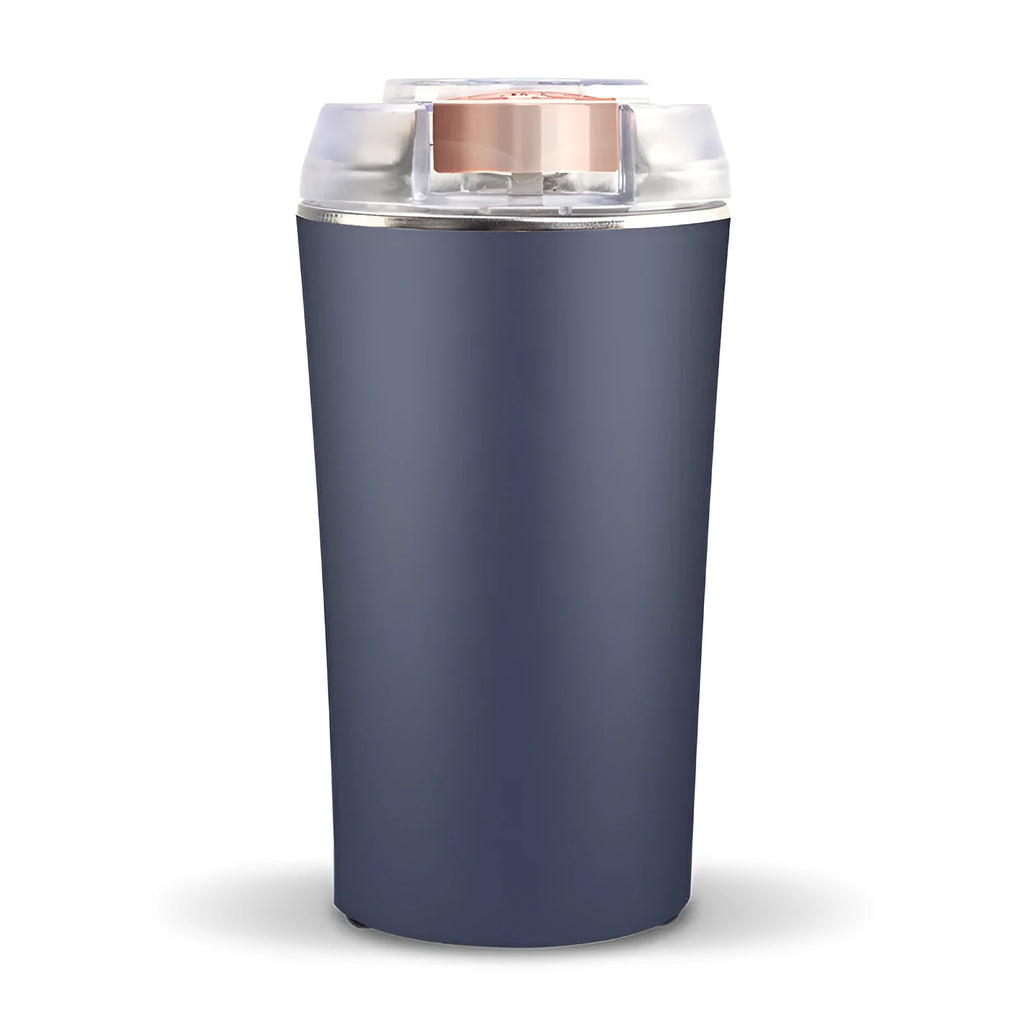 Blue stainless steel mini flour mill and grinder machine for chillies, peppers and grains