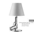 Modern creative desk lamp with resin base, Nordic style, metallic finish, 235x425mm size