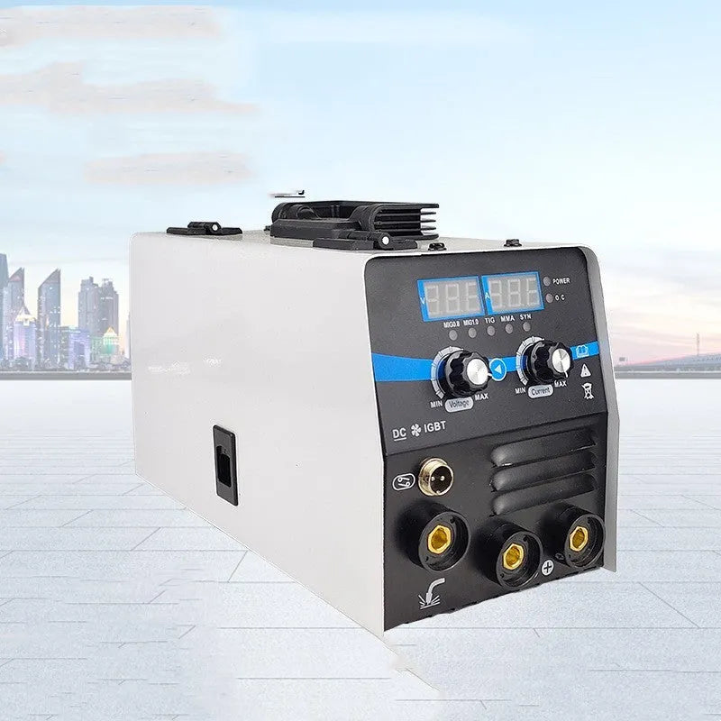 Multi Functional Gas Shielded Welding Machine Dual Voltage 110V Set Portable DC Inverter Welder for Metallic Carbon Steel Welding Machine US Electrical Outlet