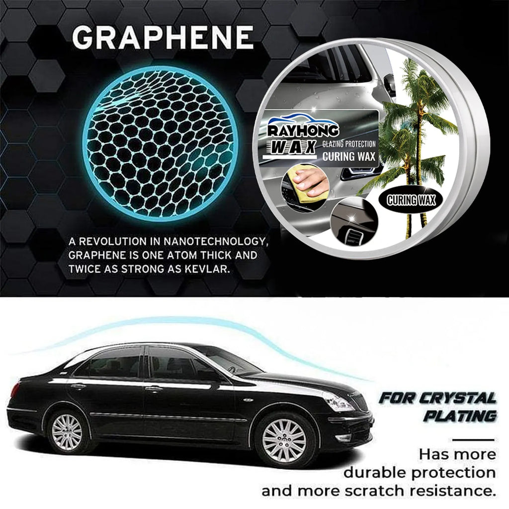100g tin of car coating wax and a square applicator sponge for paint protection.