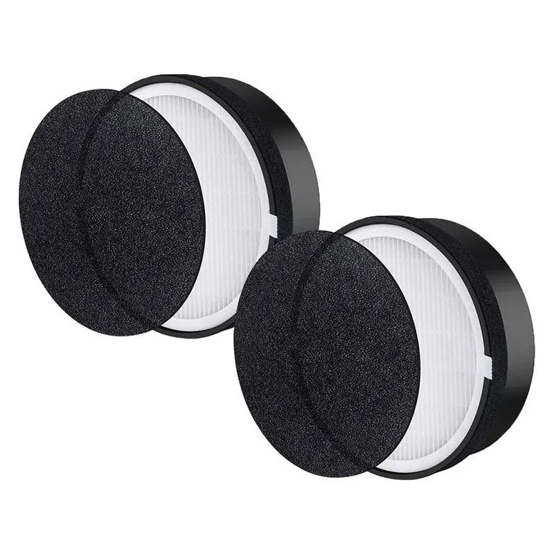 Levoit LV-H132 compatible replacement air filter measuring 19cm square with separate filter cotton