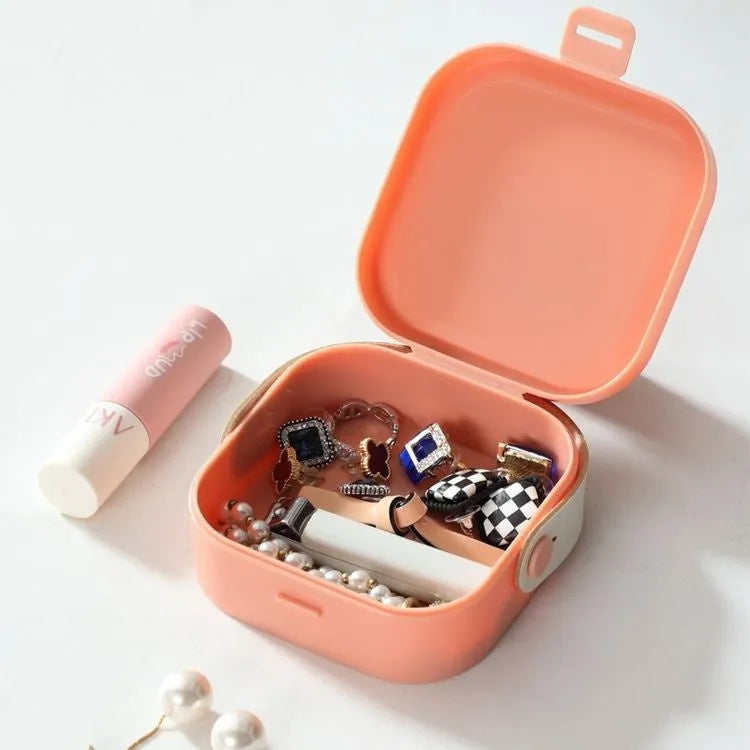 A medium-sized polypropylene storage box for organising cables, shown in Nordic White.