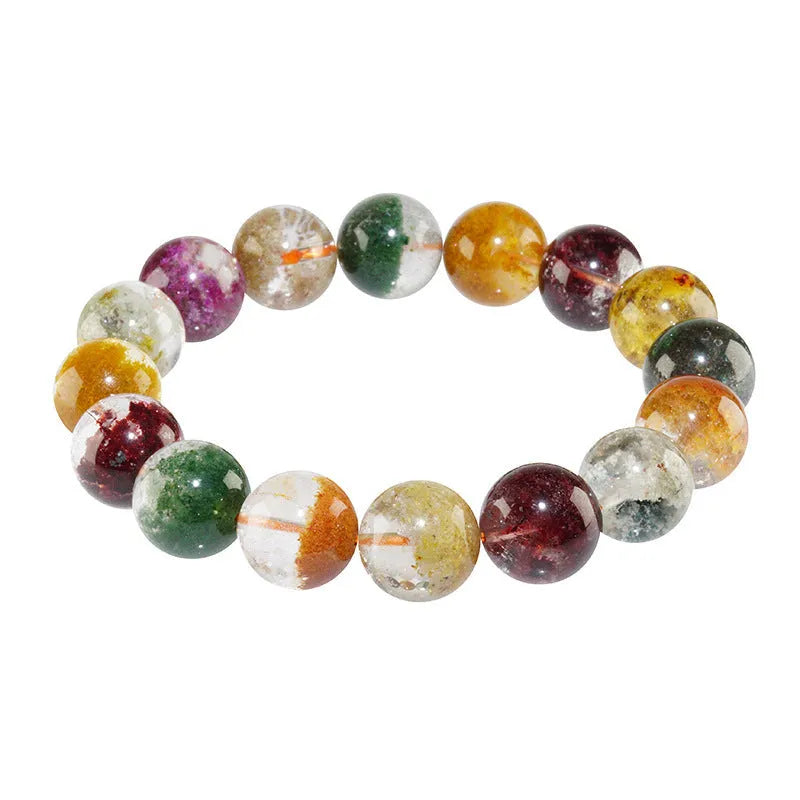 10mm crystal ball bracelet with colourful ghost cornucopia ethnic retro design