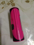 Red and yellow ABS stainless steel pet comb for dog and cat grooming