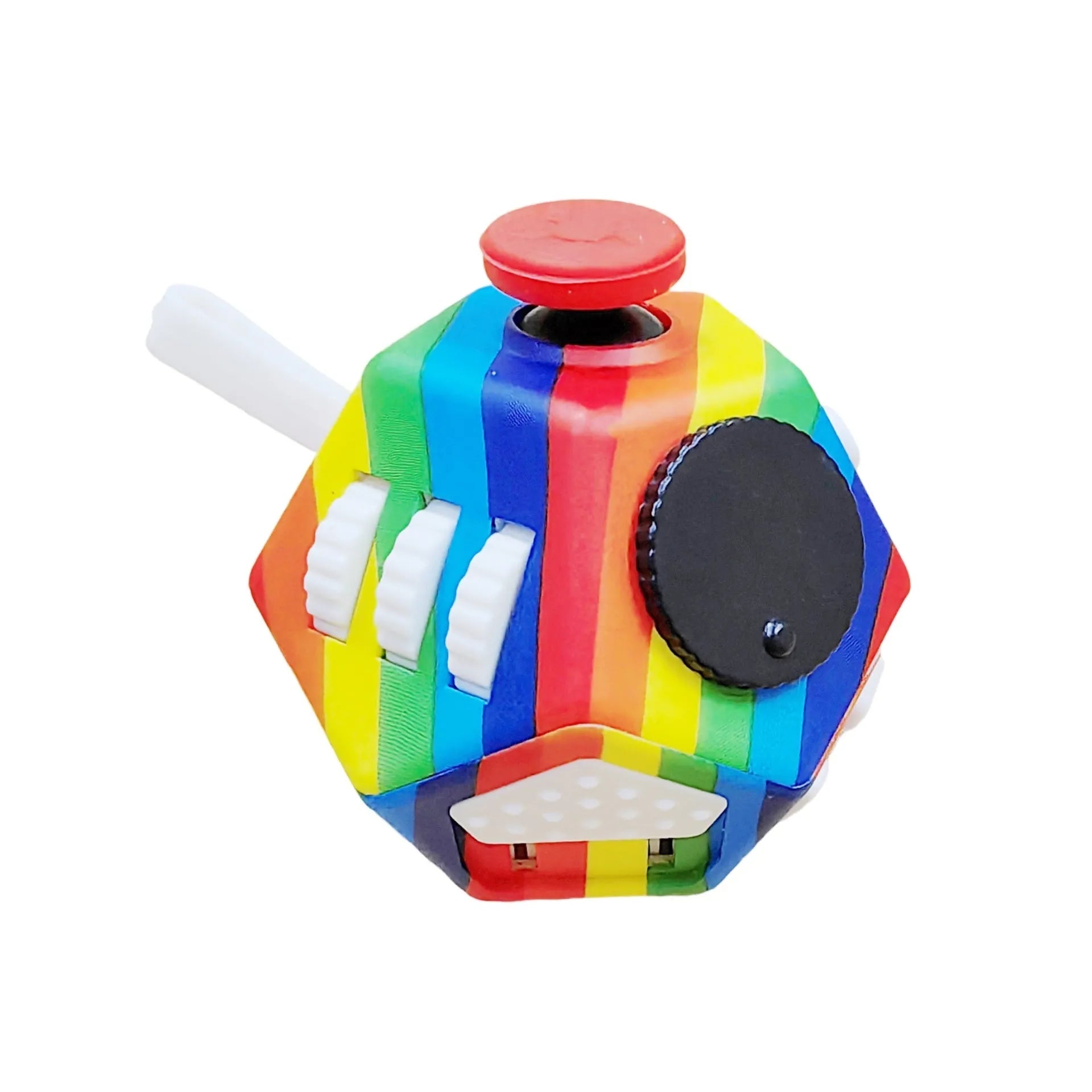 Plastic decompress squeezing toy dice in multiple colours for stress relief