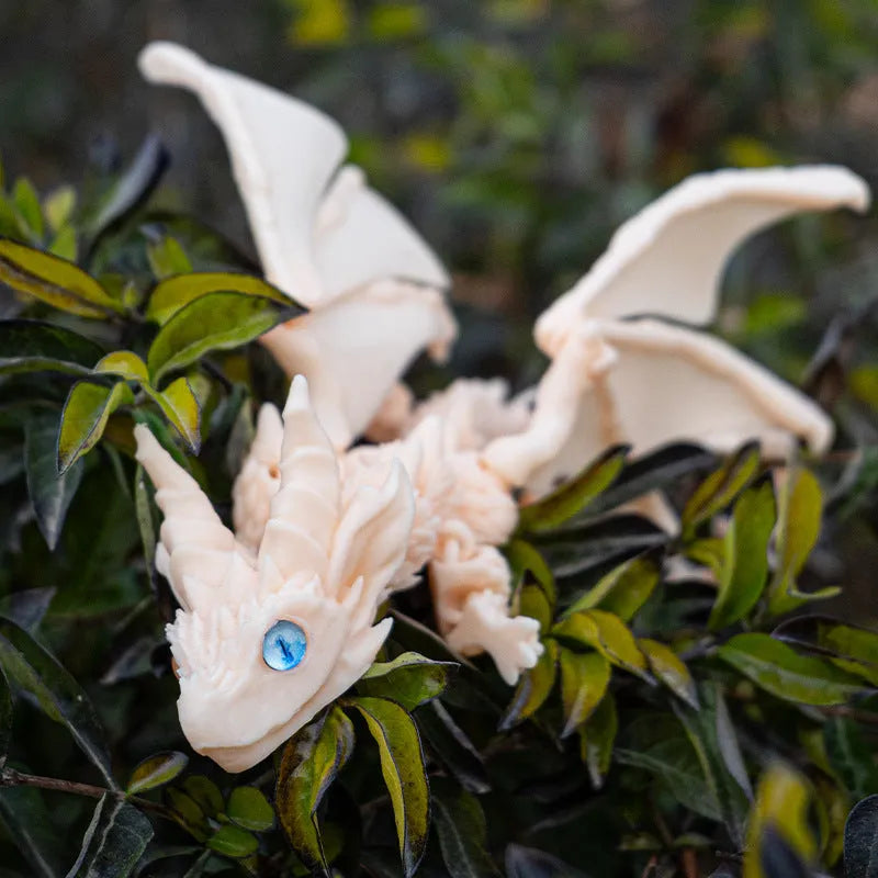 3D printed flying dragon wings decoration toy with detailed texture in multiple colour options