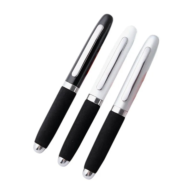 EVA metal cap mini ballpoint pen showing metal body and cap, with colour options displayed.