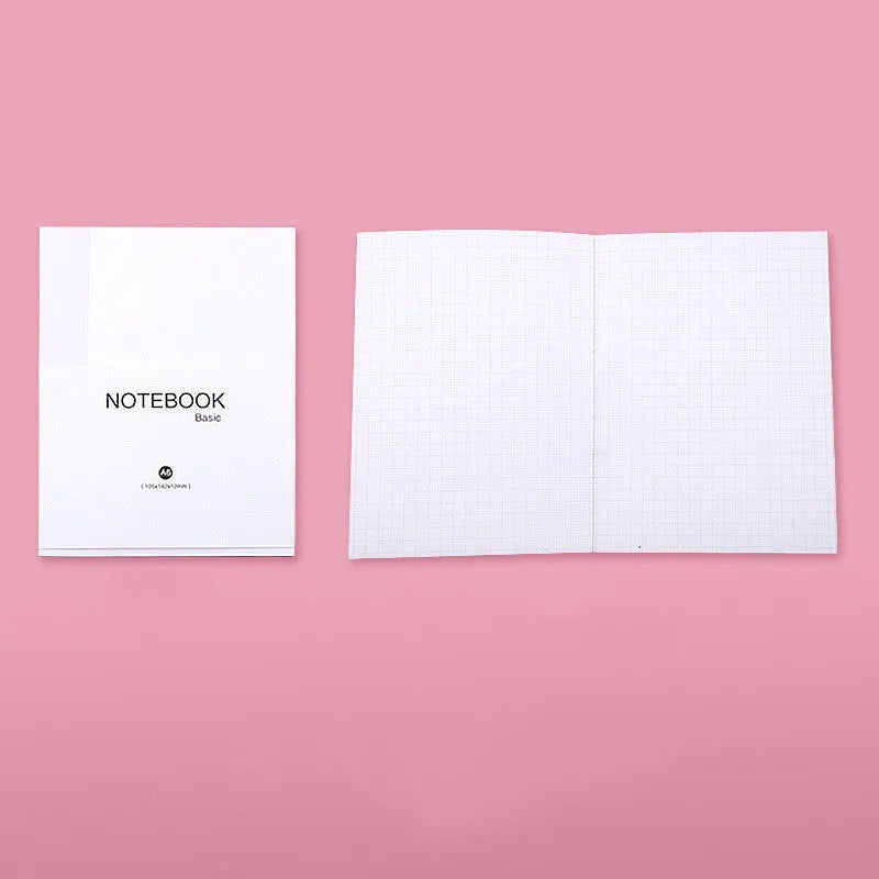Basic fixed page refill diary showing blank, checkered, and lined page style options.