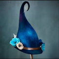Halloween felt witch hat with classic pointy design for costume use
