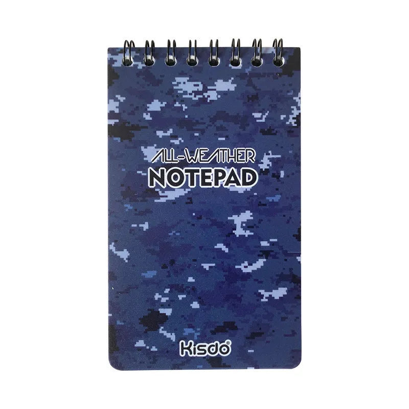 A5 waterproof spiral notebook with stone paper in camouflage pattern colour