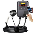 7KW AC EV charging pile with European standard gun head, colour screen or LED options, 3 M to 10 M cable