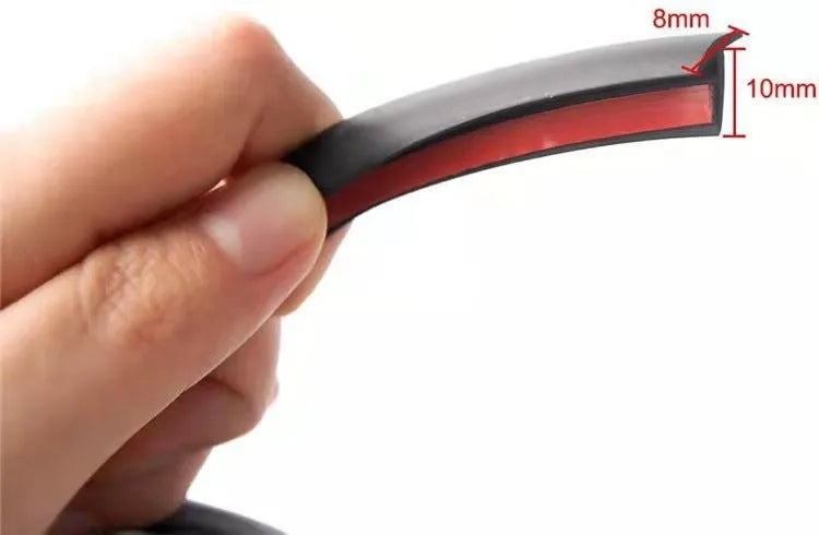 Black and white TPE rubber seal strip for car bumper and door gap filling