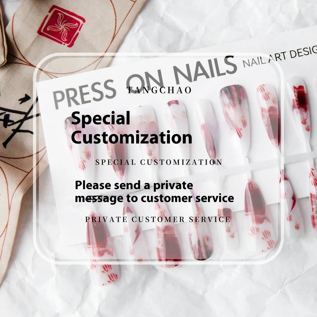 Y2g antique style nail stickers long water drops design ultra-thin seamless bright sealing layer