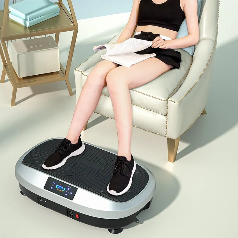 Vibration sports power plate for body shaping and belly contracting, 180W 220V home fitness machine