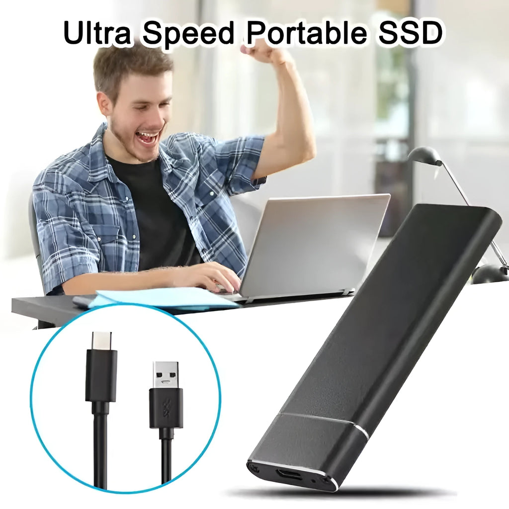 6TB SSD mobile hard disk with ultra-thin metal shell in multiple colour options