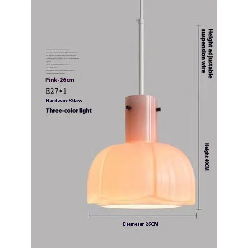 Retro medieval-style glass bud chandelier pendant light in a choice of coloured shades.