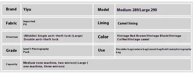 Single shoulder SLR camera liner bag in PU leather with polyester cotton insert, shown in reddish brown