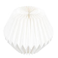 Paper origami pendant lamp shade in waist drum colour for minimalist lighting