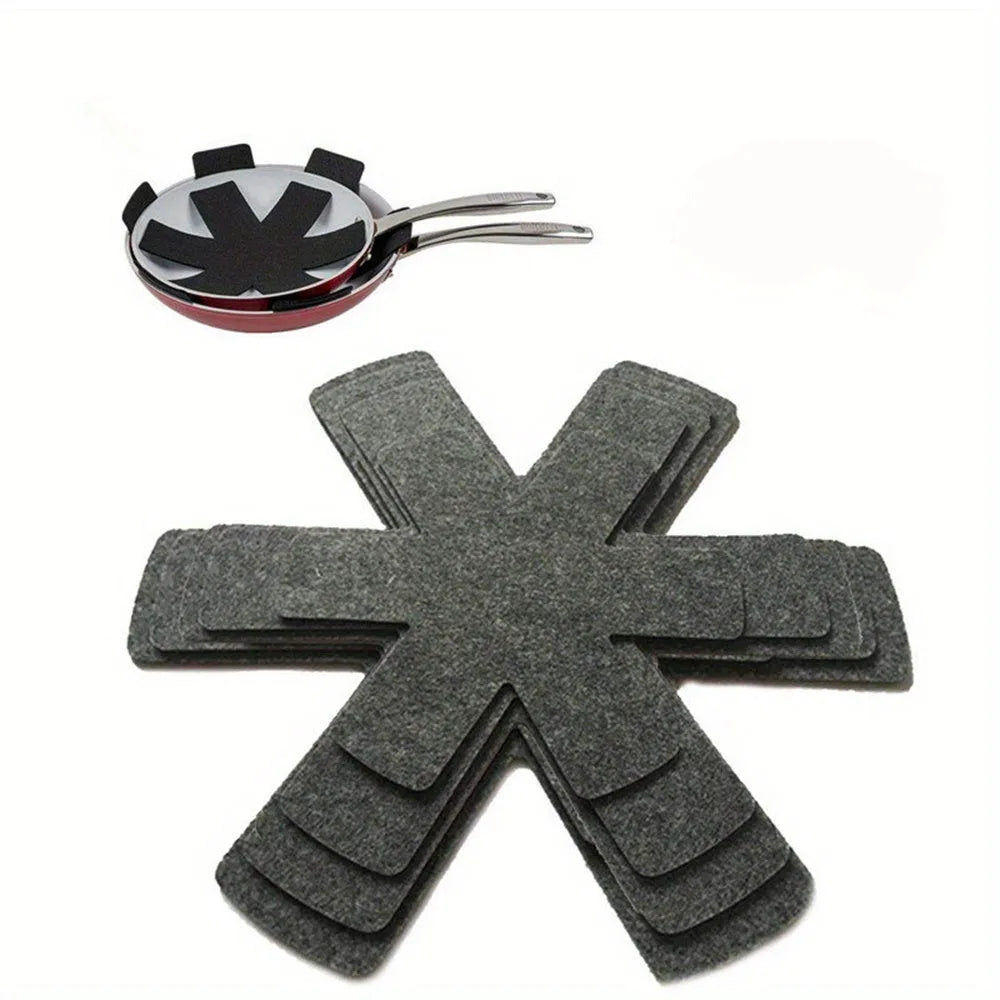 12 pack of PS pot protectors in 3 sizes for stacking pots, pans, bowls, glassware and bakeware