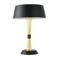 Iron table lamp with metal lampholder, LED light source, 35 x 66cm, Black or White, 220V