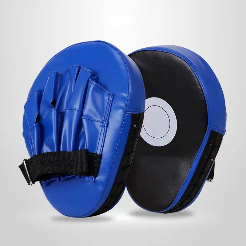 Boxing training punch mitts, a PU hand target held for striking practice.