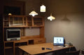 Nordic style glass chandelier with full copper frame and LED light source for dining room