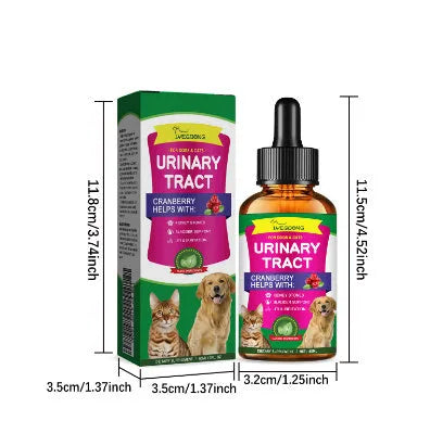 60ml bottle of pet pain relief care liquid supplement drops for dogs and cats