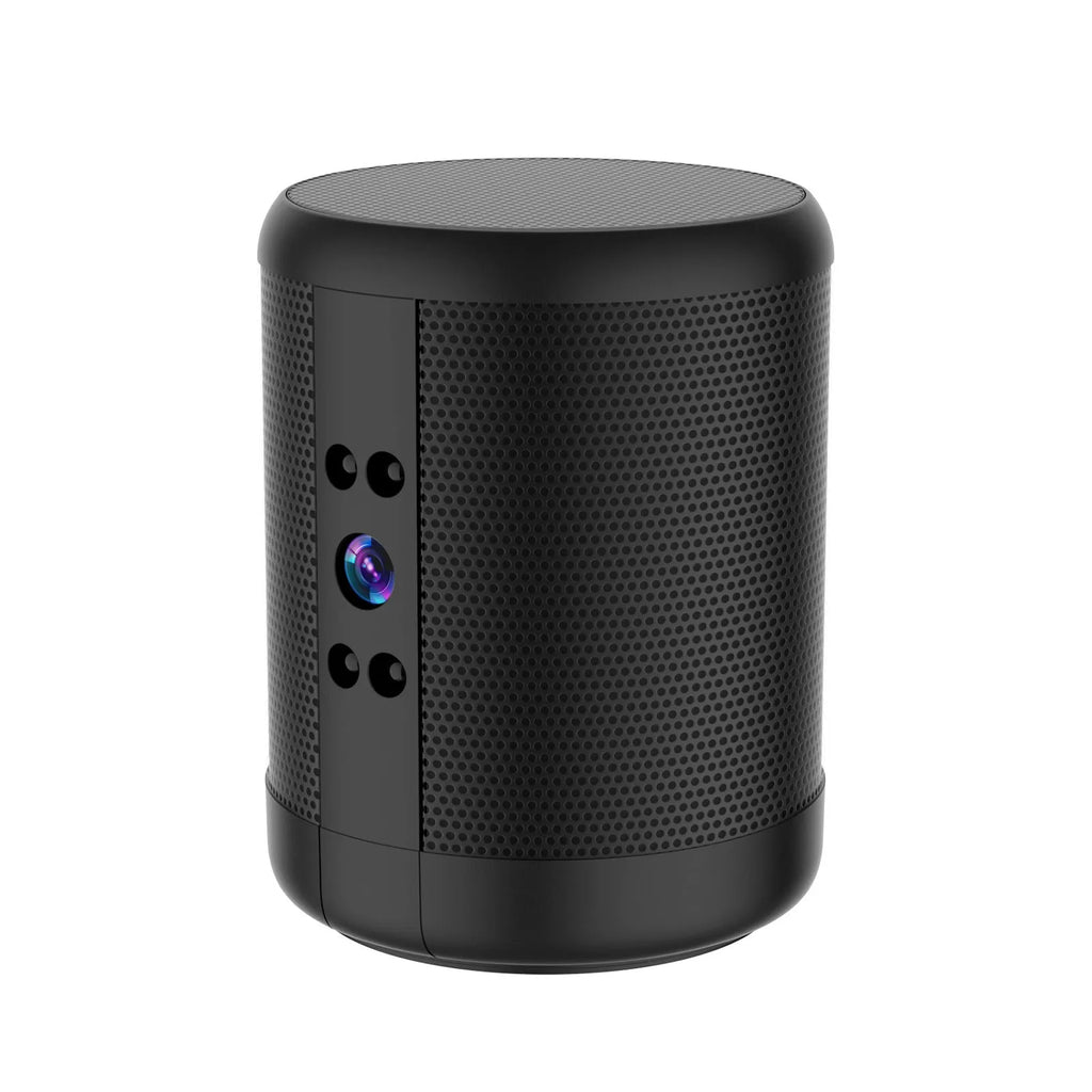 Black HD Z25 smart surveillance camera with dual voice conversation and night vision on a shelf