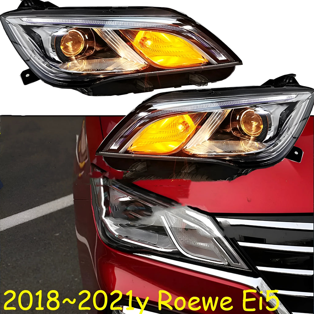 2018-2021 model car headlight assembly with 9-line projector pattern and ABS housing
